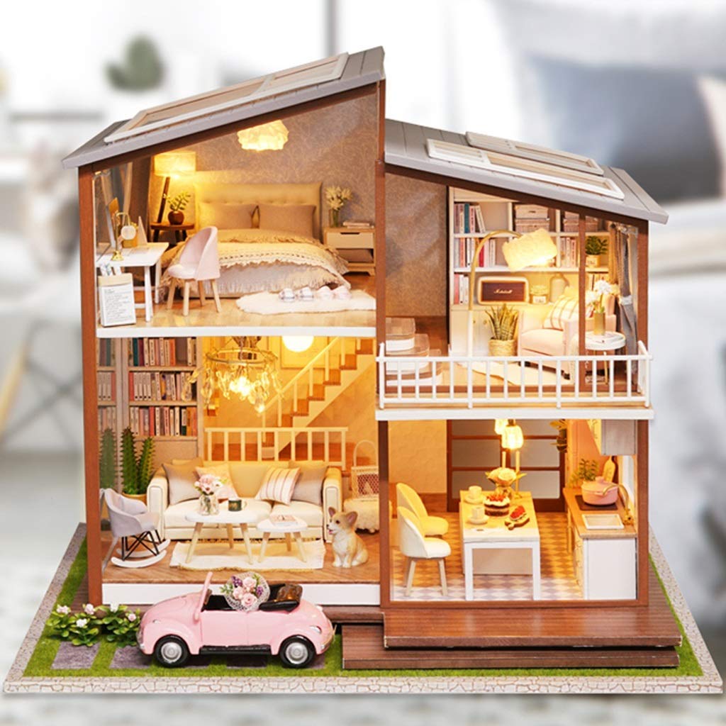 ♡完成品 ミニチュアドールハウス　(オルゴール.電池付き) ♡完成品 ミニチュアドールハウス (オルゴール.電池付き) - メルカリ